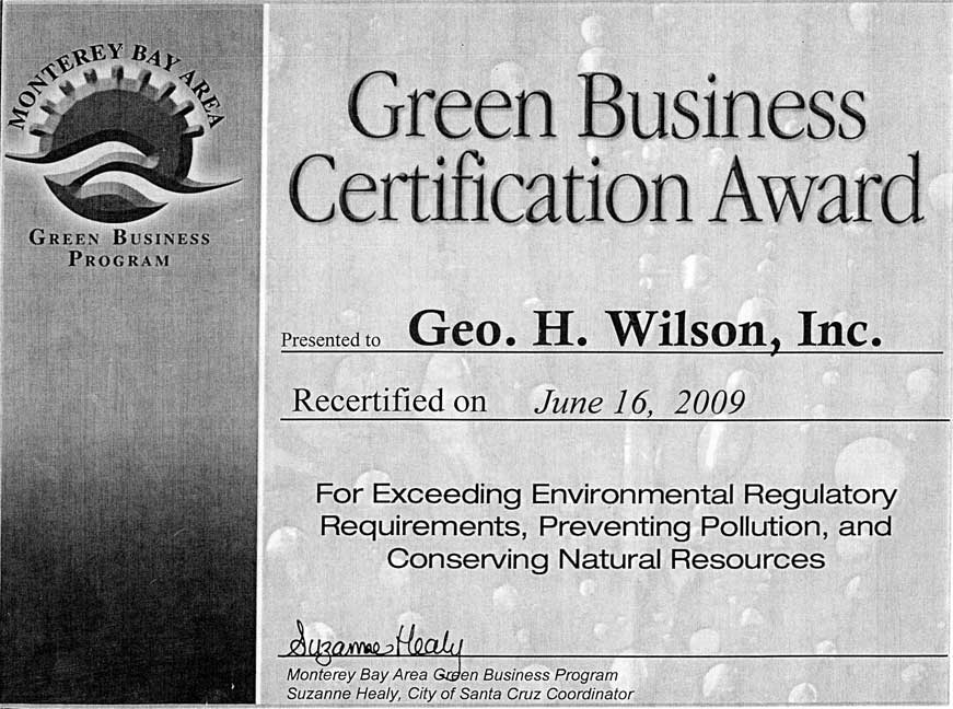 Green Business Certificate